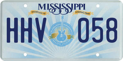 MS license plate HHV058