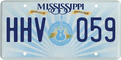 MS license plate HHV059