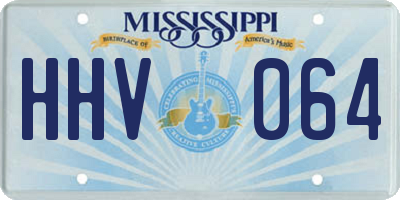 MS license plate HHV064