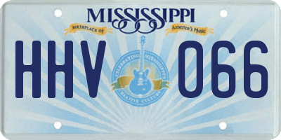 MS license plate HHV066