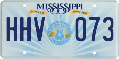 MS license plate HHV073