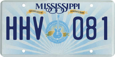 MS license plate HHV081