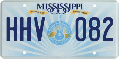 MS license plate HHV082