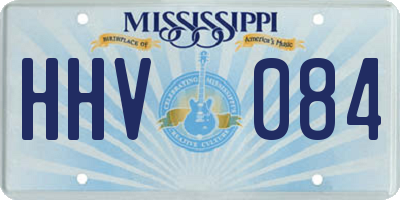 MS license plate HHV084
