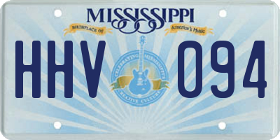 MS license plate HHV094