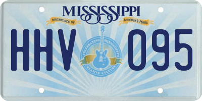 MS license plate HHV095