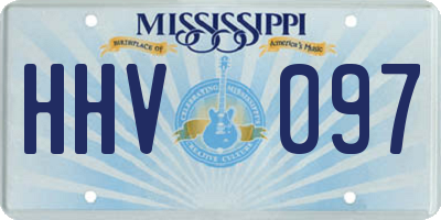 MS license plate HHV097