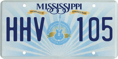 MS license plate HHV105