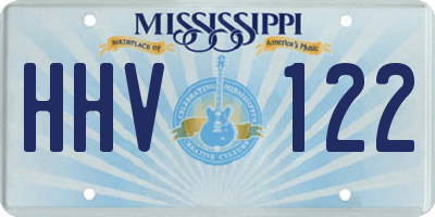 MS license plate HHV122