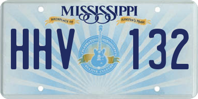 MS license plate HHV132