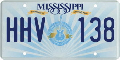 MS license plate HHV138