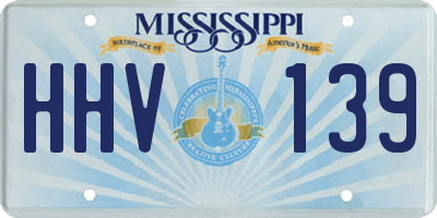 MS license plate HHV139