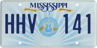 MS license plate HHV141