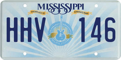 MS license plate HHV146