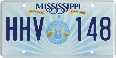 MS license plate HHV148