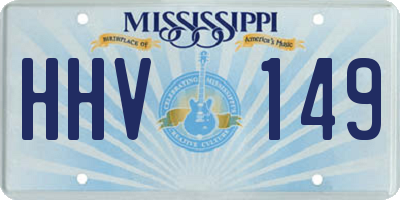 MS license plate HHV149
