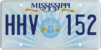 MS license plate HHV152