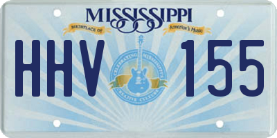 MS license plate HHV155
