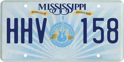 MS license plate HHV158