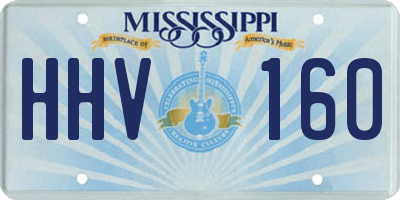 MS license plate HHV160