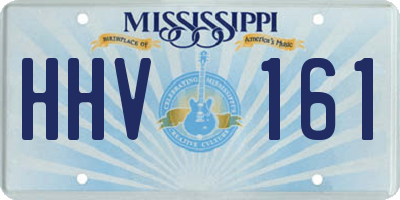 MS license plate HHV161