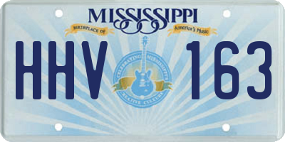 MS license plate HHV163