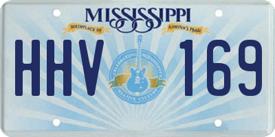 MS license plate HHV169