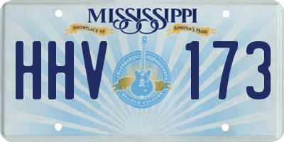 MS license plate HHV173