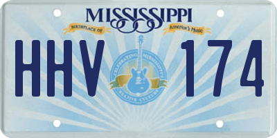 MS license plate HHV174