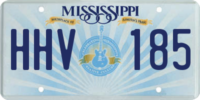 MS license plate HHV185