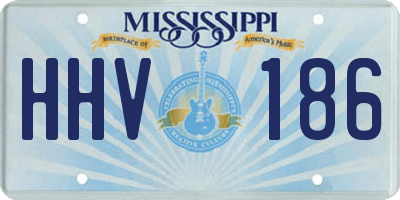 MS license plate HHV186