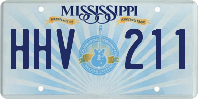 MS license plate HHV211