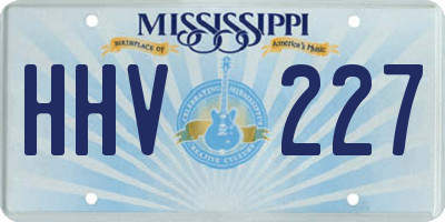MS license plate HHV227