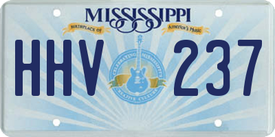 MS license plate HHV237