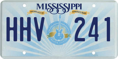 MS license plate HHV241