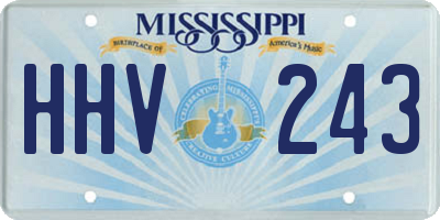 MS license plate HHV243