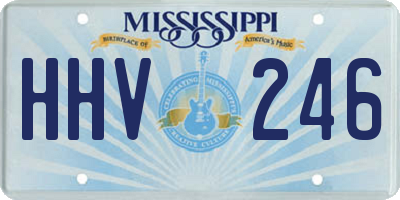 MS license plate HHV246
