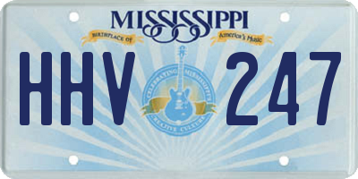 MS license plate HHV247