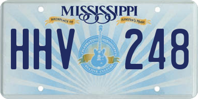MS license plate HHV248