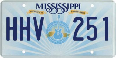 MS license plate HHV251