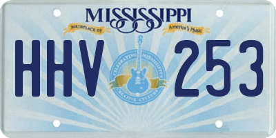 MS license plate HHV253