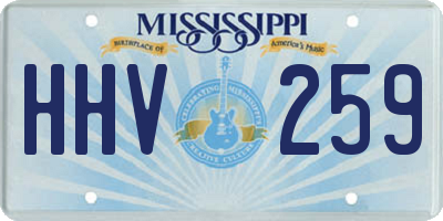 MS license plate HHV259