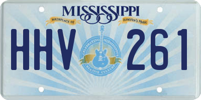 MS license plate HHV261