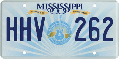 MS license plate HHV262