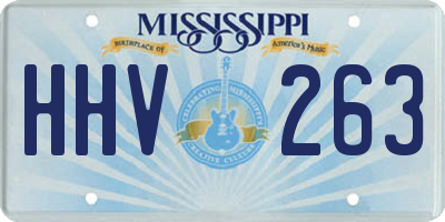 MS license plate HHV263