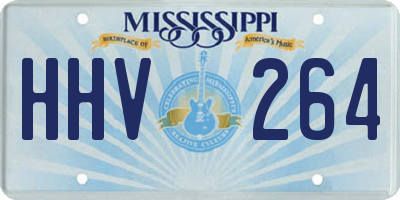 MS license plate HHV264