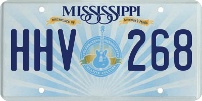 MS license plate HHV268