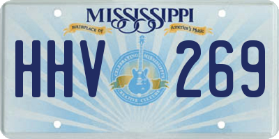 MS license plate HHV269