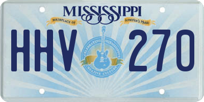MS license plate HHV270