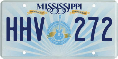 MS license plate HHV272
